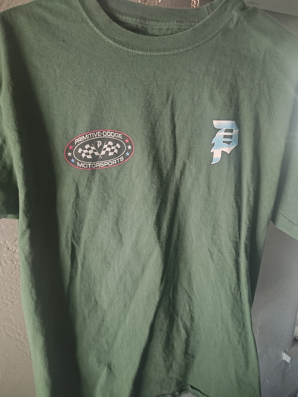 Primitive Forest Green Logo Tee